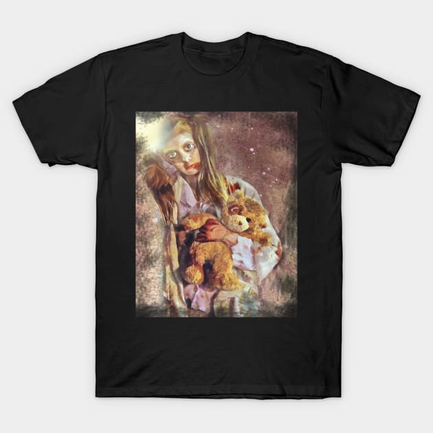 Zombie Girl with Teddy T-Shirt by PoppetKandyRoniJacks